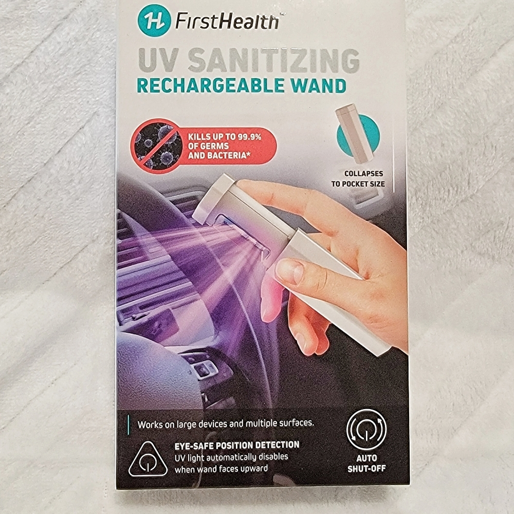 NWT UV-C Rechargeable Sanitizing Wand Travel Size